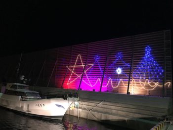 白浜港のクリスマスイルミネーション